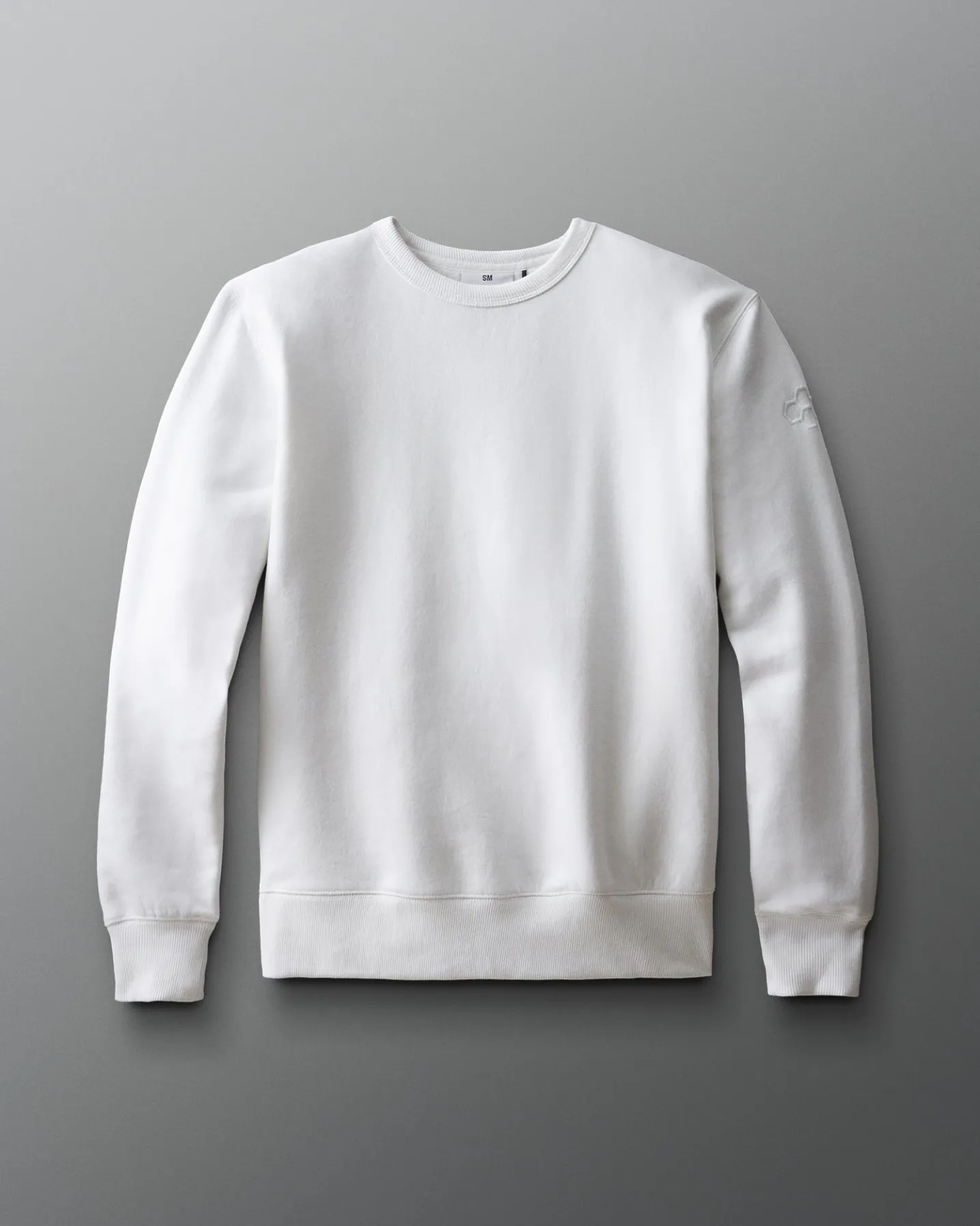 Comfort Fleece Crewneck - White