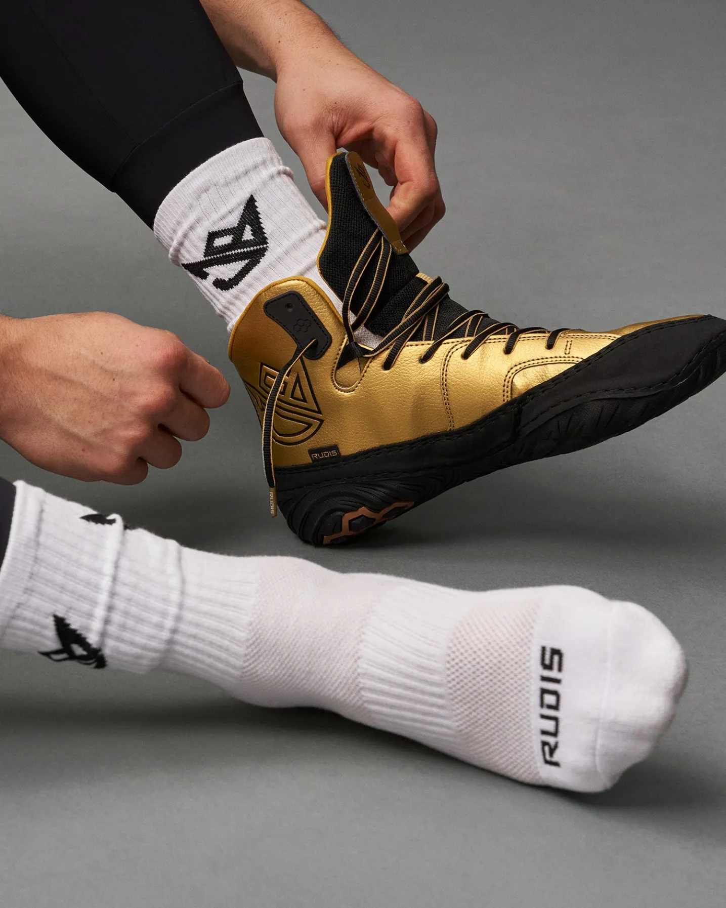 JB White/Black Knit Essential Socks (2 Pair)