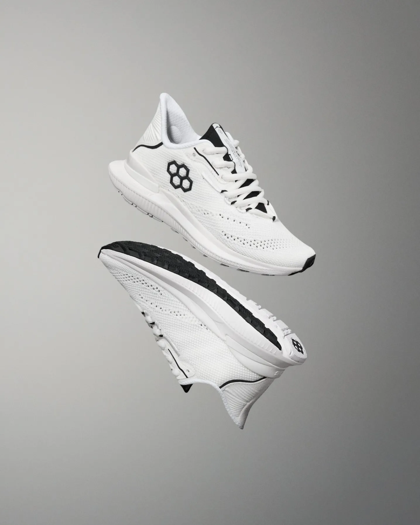 RUDIS Journey Knit Youth Training Shoes - White/Neon