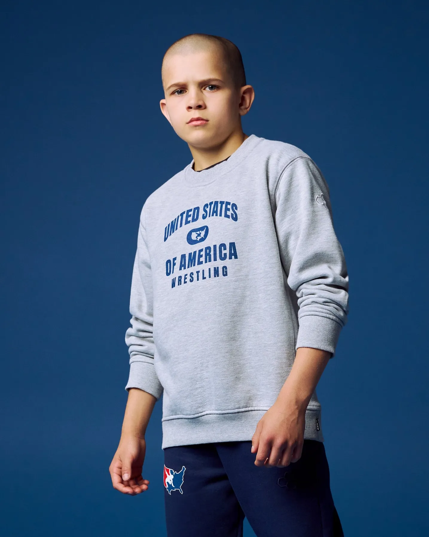 United States of America Wrestling Youth Titan Heavyweight Crewneck