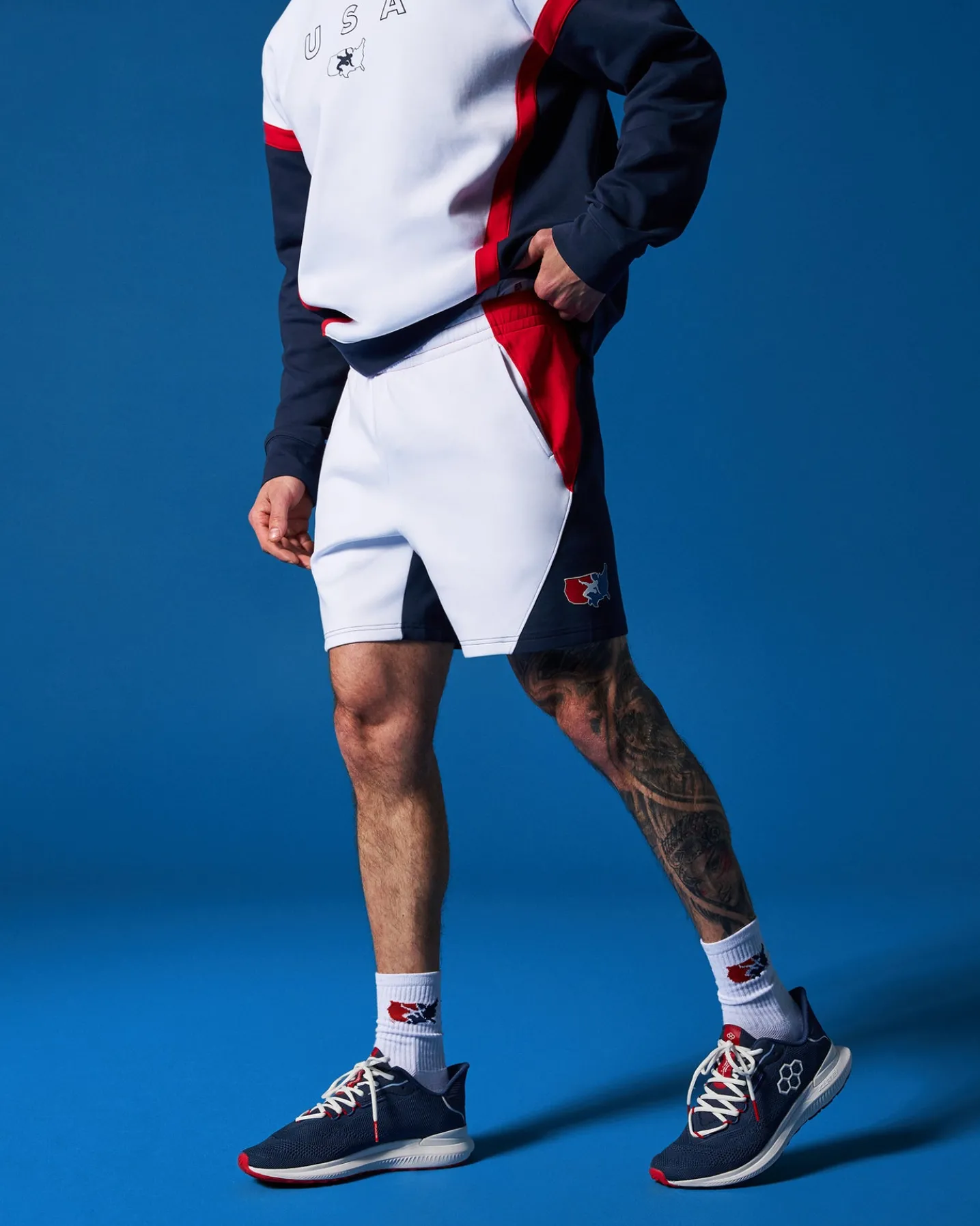 USA Wrestling Colorblock 5" Shorts