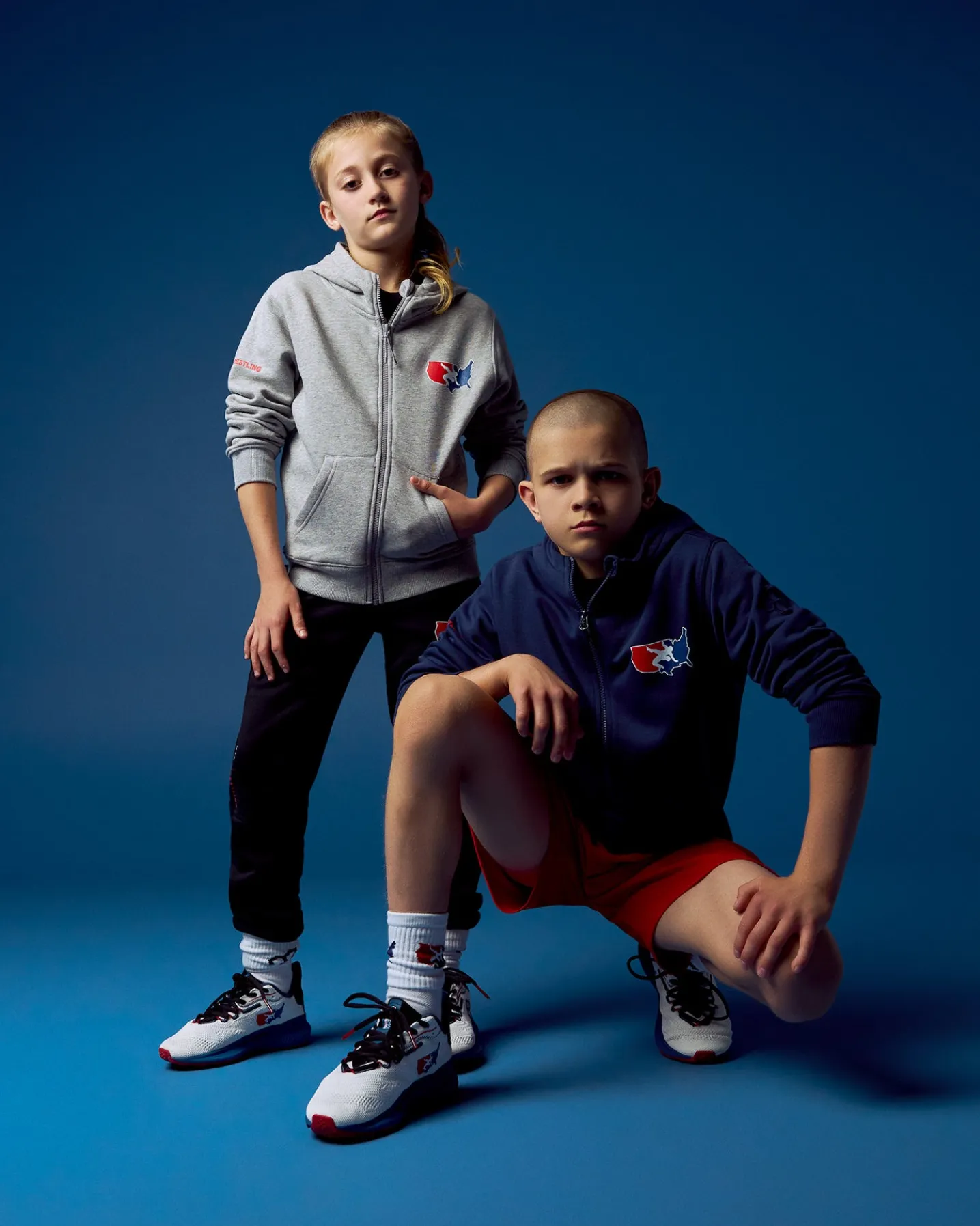 USAW Logo Comfort Fleece Youth Full Zip